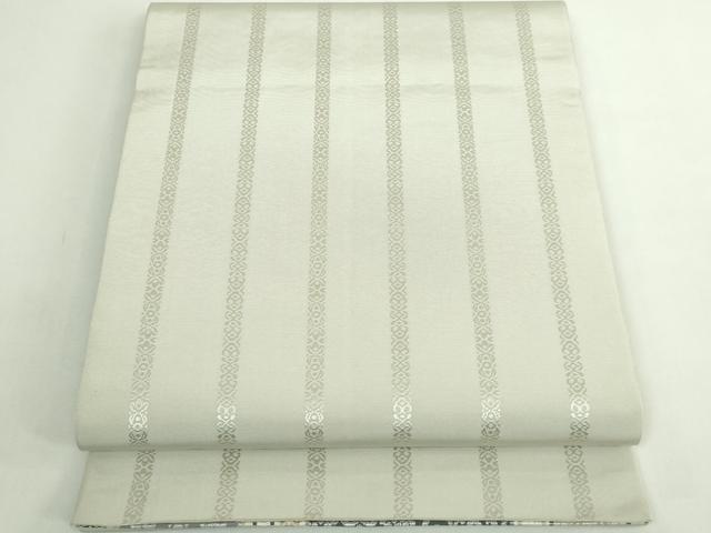 平和屋本店●極上　1897年創業　名門岡野　本場筑前博多織　千年工房　両面　全通柄　本袋帯　総浮本袋　葡萄唐草　逸品　DZAB5044kh6