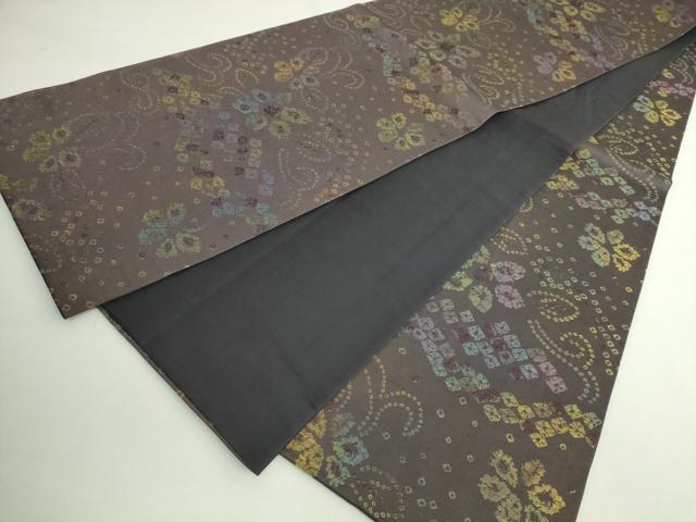 平和屋着物●極上　菅原工房　二代目　菅原浩　錦秀漢方薬　全通柄袋帯　弥生　舞花文　証紙・反端付き　逸品　DZAB5045kh6