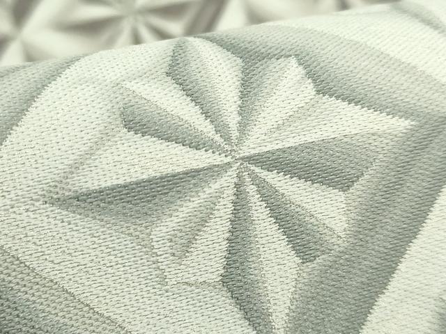 平和屋本店●極上　本場筑前博多織　両面　全通柄袋帯　伝統工芸士　意匠部門　上石辰男　切子　逸品　DZAB5047kh6