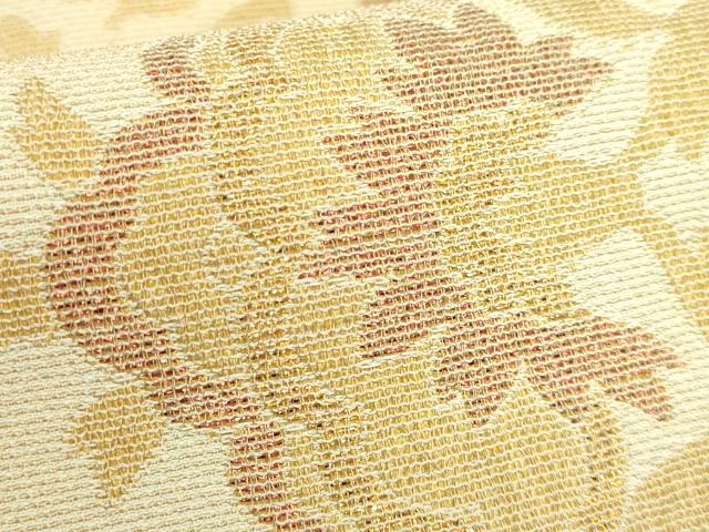 平和屋着物●極上　しょうざん謹製　六通柄袋帯　花唐草　金糸　逸品　DZAB5061kh6