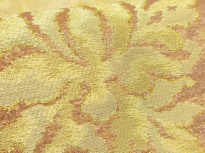 平和屋本店●極上　洛風林　工芸帯地　六通柄袋帯　花菱文　金糸　逸品　DZAB5062kh6