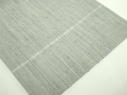平和屋本店●極上　浦野理一　経節紬　九寸名古屋帯　灰色地　逸品　DZAB5085kh6