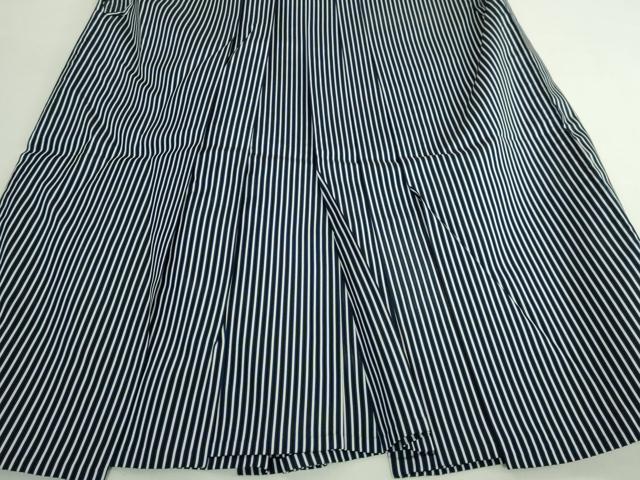 平和屋着物＊極上 夏物 男性 行灯袴 縦絽 縞 逸品 DZAB5092kh6