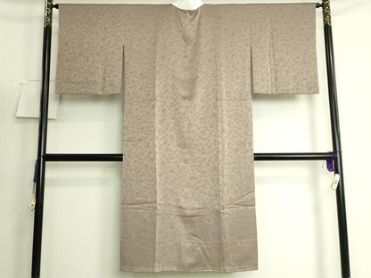 平和屋着物●上質な長襦袢　無双仕立て　花唐草地紋　樺茶色地　鈴乃屋扱い　逸品　未使用　DZAB5094kh6