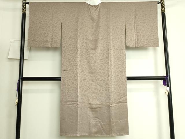平和屋着物●上質な長襦袢　無双仕立て　花唐草地紋　樺茶色地　鈴乃屋扱い　逸品　未使用　DZAB5094kh6