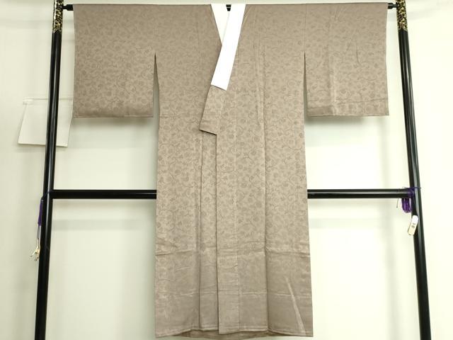 平和屋着物●上質な長襦袢　無双仕立て　花唐草地紋　樺茶色地　鈴乃屋扱い　逸品　未使用　DZAB5094kh6