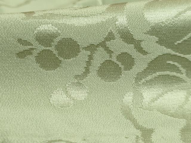 平和屋着物●上質な長襦袢　無双仕立て　南天蔦の葉地紋　薄い柳茶色地　鈴乃屋扱い　逸品　DZAB5095kh6