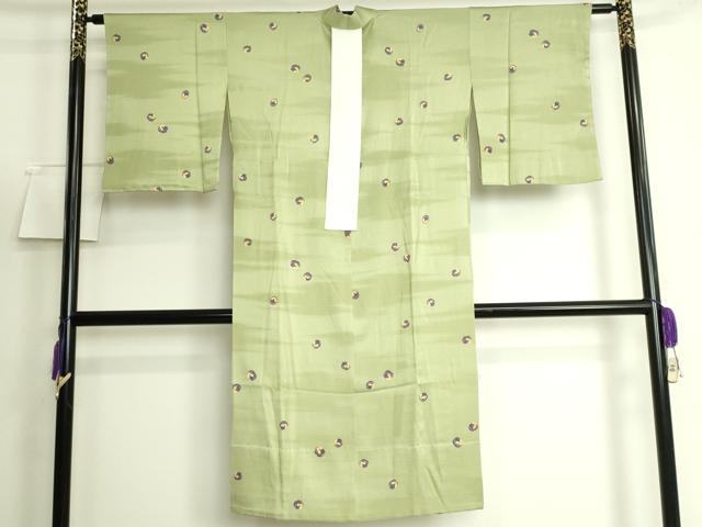 平和屋着物●銀座もとじ　長襦袢　無双仕立て　ぽっくり　柳茶色地　逸品　DZAB5097kh6