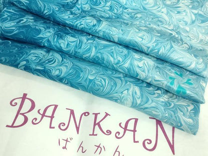 平和屋着物●上質な長襦袢　無双仕立て　BANKAN　わものや　墨流し　たとう紙付き　逸品　未使用　DZAB5099kh6