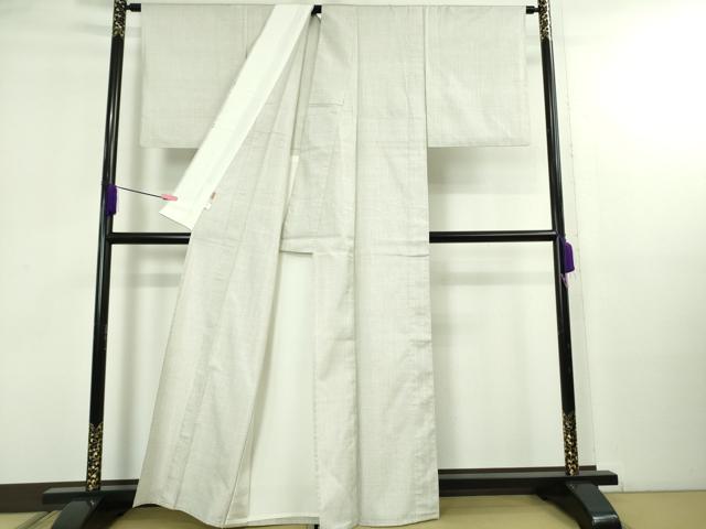 平和屋本店▽極上 本場大島紬 白大島 単衣 100亀甲 総詰め 泊清勇作 とまり製 証紙付き 逸品 DZAB5101kh6