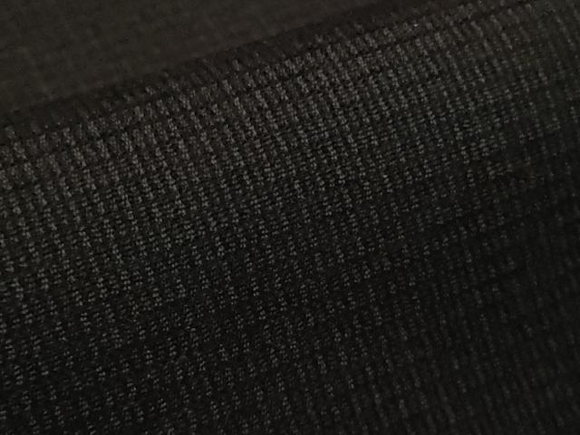 平和屋着物●極上　お召　黒地　逸品　DZAB5110kh6