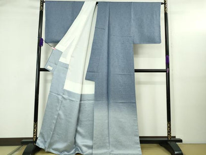 平和屋着物●極上　久保田一竹　幻の辻が花　色留袖　暈し染め　銀通し地　やまと金ラベル　逸品　未使用　DZAB5113kh6