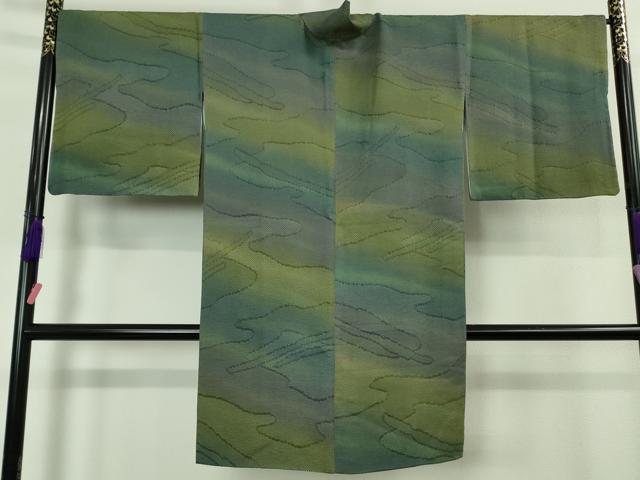 平和屋着物∞極上　道中着　ロング丈　霞文　暈し染め　逸品　DZAB5124kh6