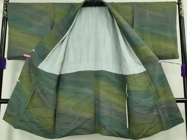 平和屋着物∞極上　道中着　ロング丈　霞文　暈し染め　逸品　DZAB5124kh6