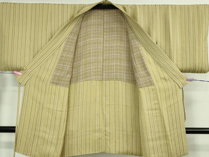 平和屋着物∞極上　道中着　ロング丈　縞　逸品　DZAB5128kh6