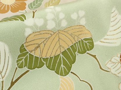 平和屋本店●極上　創業460年・千總　訪問着　駒刺繍　吉祥花文　暈し染め　薄い虹色地　金彩　逸品　DZAB5137kh6