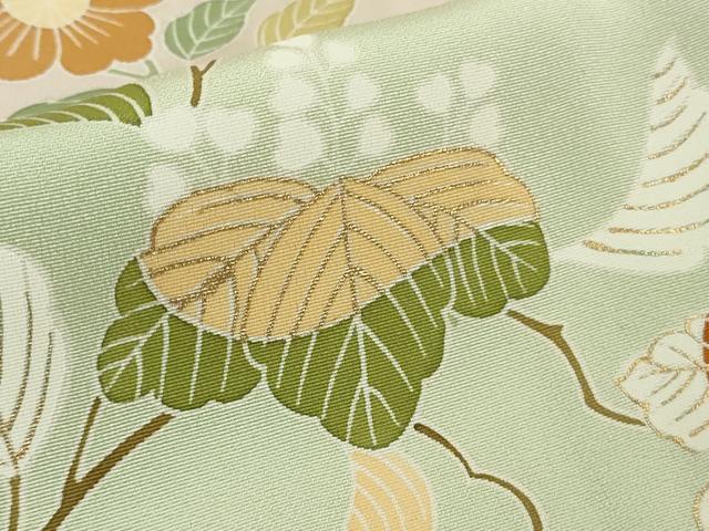 平和屋本店●極上　創業460年・千總　訪問着　駒刺繍　吉祥花文　暈し染め　薄い虹色地　金彩　逸品　DZAB5137kh6