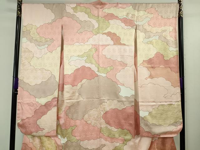 平和屋本店●極上　皇室献上作家　藤井寛　振袖　駒刺繍　雲重ね　金彩　逸品　DZAB5139kh6
