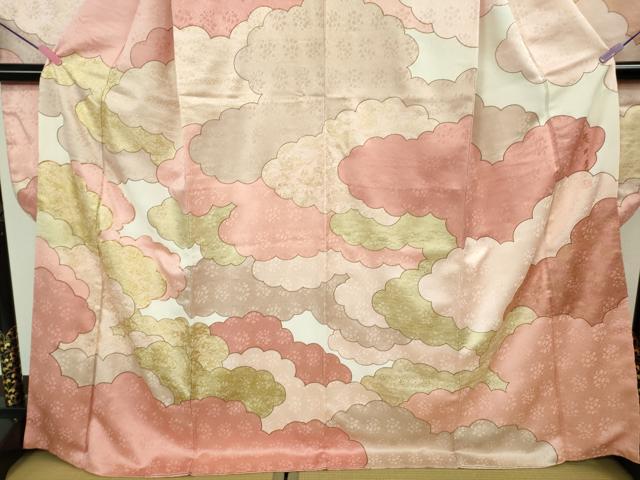 平和屋本店●極上　皇室献上作家　藤井寛　振袖　駒刺繍　雲重ね　金彩　逸品　DZAB5139kh6