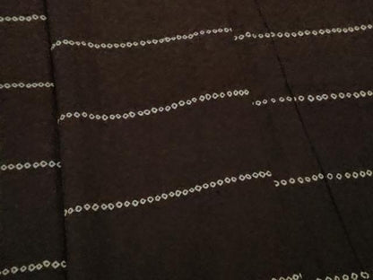平和屋着物∞極上　長羽織　絞り　横縞　黒紅色地　逸品　DZAB5143kh6