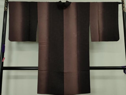 平和屋着物∞極上　道中着　ロング丈　麻の葉舞桜地紋　暈し染め　逸品　DZAB5147kh6