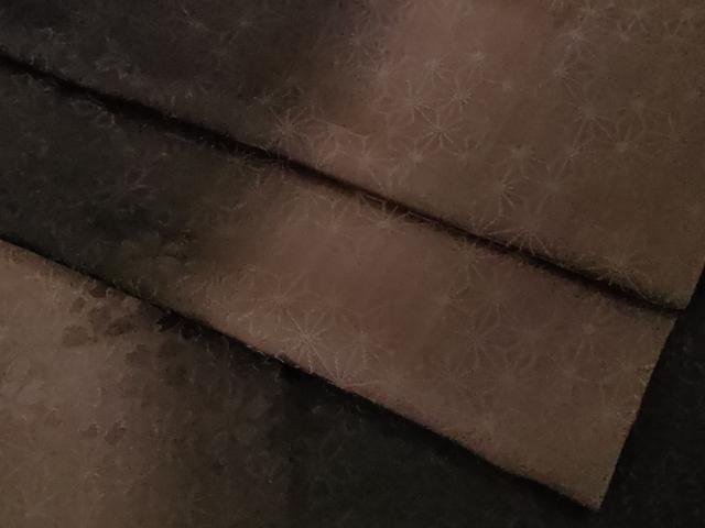 平和屋着物∞極上　道中着　ロング丈　麻の葉舞桜地紋　暈し染め　逸品　DZAB5147kh6