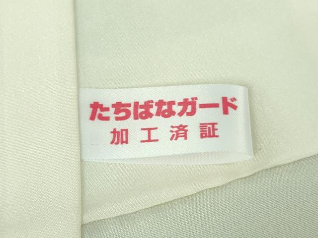 平和屋着物●極上　付下げ小紋　薔薇　菱文　勿忘草色地　反端付き　逸品　未使用　DZAB5156kh6