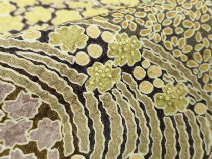 平和屋本店●極上　中国三大刺繍　相良刺繍　訪問着　樹林花文　金糸　金通し地　逸品　DZAB5161kh6