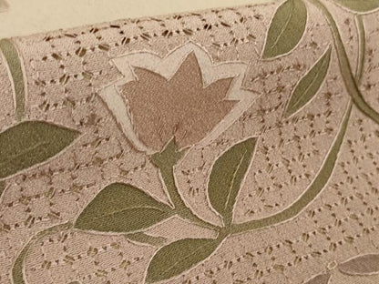 平和屋本店●極上　中国三大刺繍　スワトウ刺繍　汕頭刺繍　相良刺繍　訪問着　花唐草文　暈し染め　逸品　未使用　DZAB5166kh6