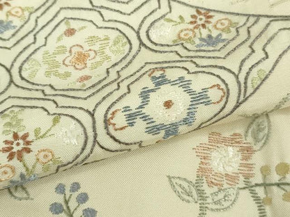 平和屋本店●極上　中国三大刺繍　スワトウ刺繍　汕頭刺繍　総刺繍　訪問着　切嵌花鳥文　蒸栗色地　暈し染め　金糸　逸品　DZAB5167kh6