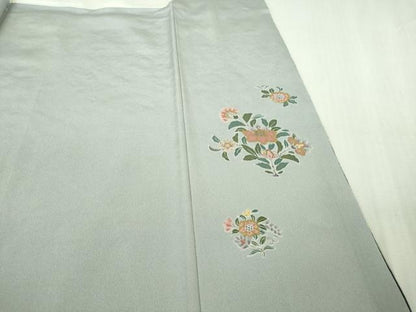平和屋本店●極上　中国三大刺繍　スワトウ刺繍　汕頭刺繍　訪問着　花鳥文　暈し染め　金彩　逸品　DZAB5168kh6