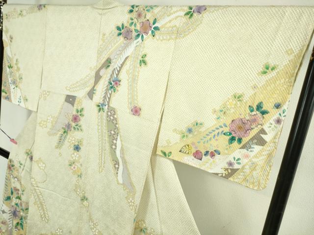 平和屋着物●極上　訪問着　駒刺繍　辻が花　金彩　逸品　未使用　DZAB5170kh6