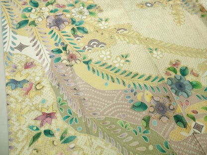 平和屋着物●極上　訪問着　駒刺繍　辻が花　金彩　逸品　未使用　DZAB5170kh6