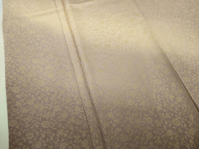 平和屋着物●極上　黄金糸　訪問着　お召地　花唐草文　暈し染め　逸品　DZAB5172kh6