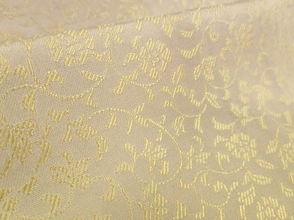 平和屋着物●極上　黄金糸　訪問着　お召地　花唐草文　暈し染め　逸品　DZAB5172kh6