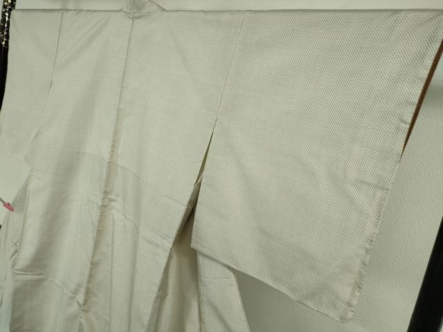 平和屋着物●極上　本場大島紬　白大島　7マルキ　東ハヤ作　証紙付き　逸品　未使用　DZAB5182kh6