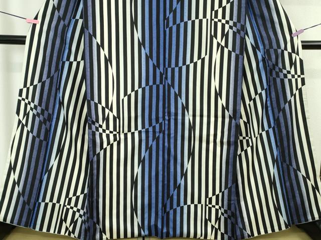 平和屋本店●極上　本場染大島紬　変わり縞　逸品　DZAB5184kh6