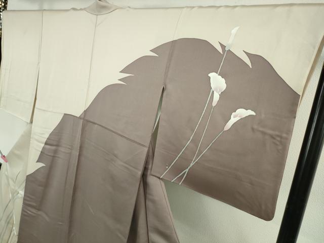 平和屋本店●極上　訪問着　カラー　鴇浅葱色地　逸品　DZAB5195kh6