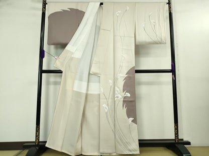 平和屋本店●極上　訪問着　カラー　鴇浅葱色地　逸品　DZAB5195kh6