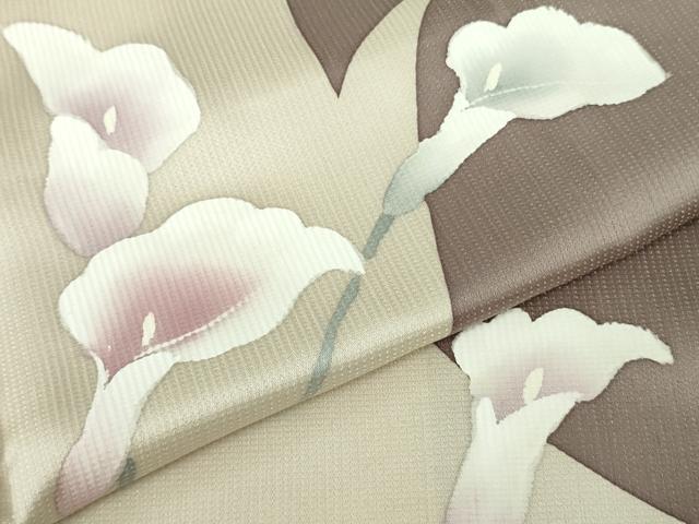 平和屋本店●極上　訪問着　カラー　鴇浅葱色地　逸品　DZAB5195kh6