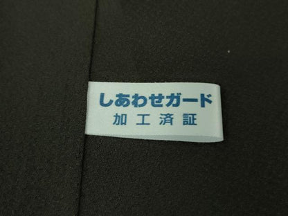 平和屋本店●極上　京都の名門ブランド　銀花仙　訪問着・袋帯セット　黒地　暈し染め　金彩　逸品　DZAB5196kh6