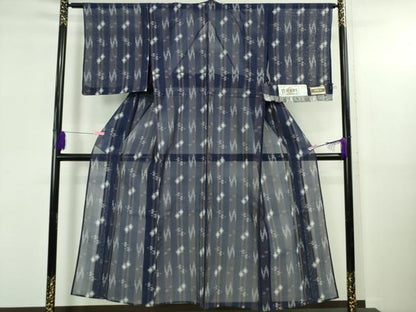 平和屋着物＊極上 夏物 本場琉球紅絣 夏琉球 手おり 証紙付き 逸品 DZAB5202kh6