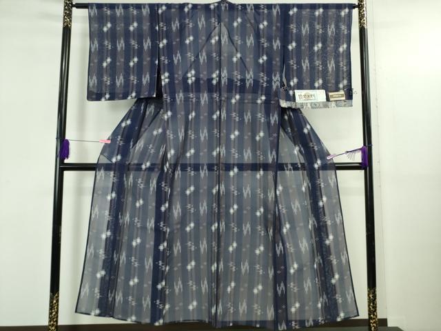 平和屋着物＊極上 夏物 本場琉球紅絣 夏琉球 手おり 証紙付き 逸品 DZAB5202kh6