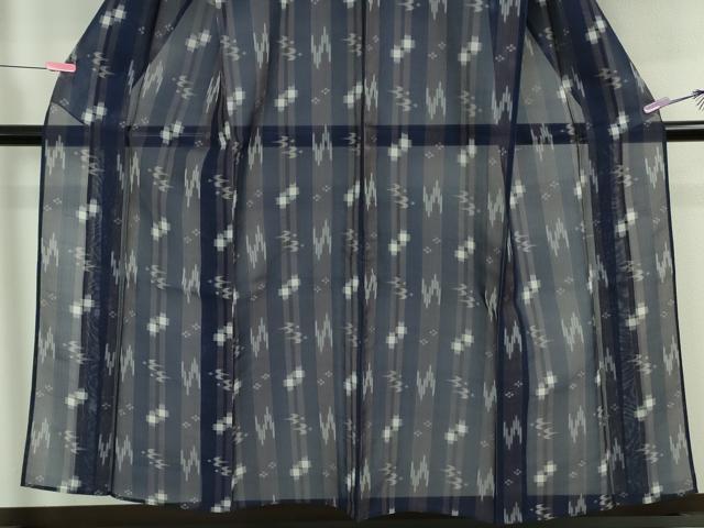 平和屋着物＊極上 夏物 本場琉球紅絣 夏琉球 手おり 証紙付き 逸品 DZAB5202kh6