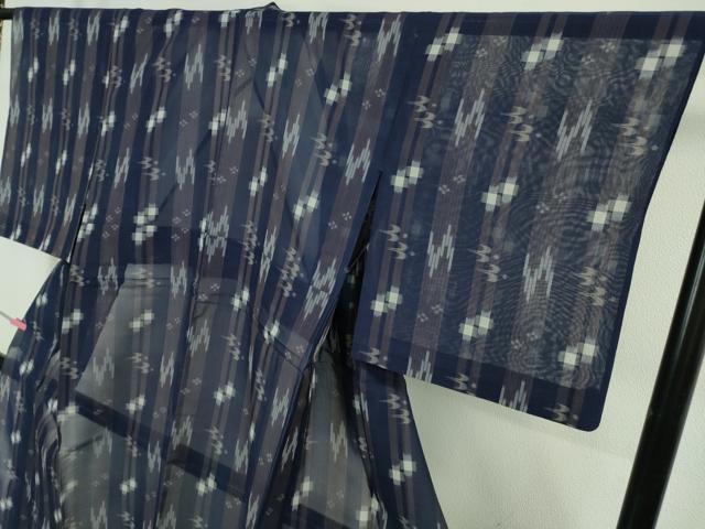 平和屋着物＊極上 夏物 本場琉球紅絣 夏琉球 手おり 証紙付き 逸品 DZAB5202kh6
