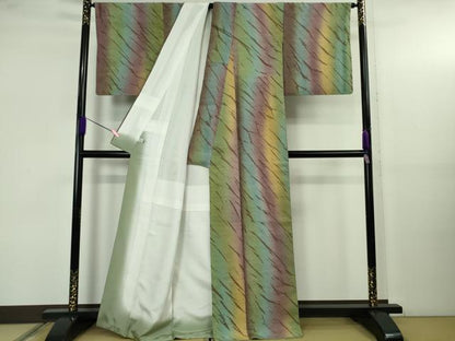 平和屋着物●極上　菅原工房　二代目　菅原浩　漢方染紬　証紙・反端付き　逸品　DZAB5204kh6