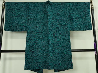 平和屋本店∞極上  IKKI流 斉藤一騎 京都の名門ブランド 銀花仙 BANKANわものや 長羽織 単衣 薔薇 バラ 反端・たとう紙付 逸品 DZAB5207kh6