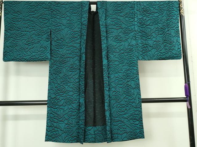 平和屋本店∞極上  IKKI流 斉藤一騎 京都の名門ブランド 銀花仙 BANKANわものや 長羽織 単衣 薔薇 バラ 反端・たとう紙付 逸品 DZAB5207kh6