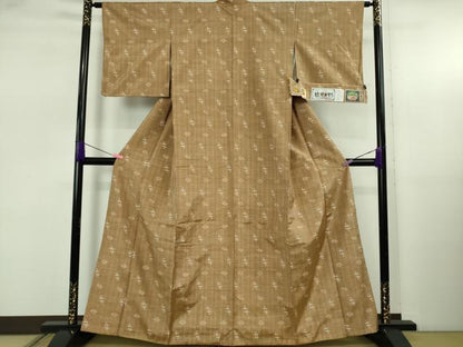 平和屋着物●極上　本場琉球絣　紬　手おり　赤嶺スミ子作　証紙付き　逸品　DZAB5230kh6