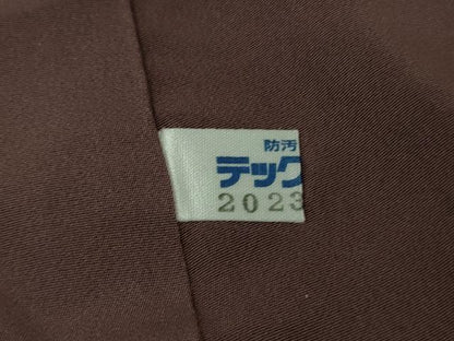 平和屋本店●極上　前田仁仙　仁仙更紗　小紋　京友禅　仁仙花布　反端付き　逸品　DZAB5240kh6